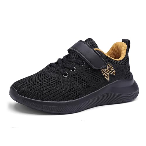 Sfwqoifou Sportschuhe Mädchen Outdoor Atmungsaktiv Festliche Traillaufschuhe Leicht Flach Turnschuhe Minimalistische Straßenlaufschuhe Schnürung Hallenschuhe von Sfwqoifou