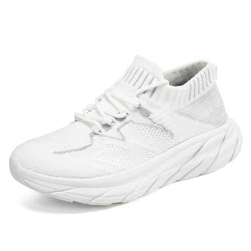 Sfwqoifou Turnschuhe Damen, Sportschuhe Damen Atmungsaktiv Gym mit Dämpfung Freizeitschuhe Trainingsschuhe Unisex Leichte Straßenlaufschuhe Laufschuhe Schnürung Turnschuhe, Weiß, 37 Sfwqoifou Turnschuhe Damen, Sportschuhe Damen Atmungsaktiv Gym mit Dämpfung Freizeitschuhe Trainingsschuhe Unisex Leichte Straßenlaufschuhe Laufschuhe Schnürung Turnschuhe, Weiß, 37 von Sfwqoifou