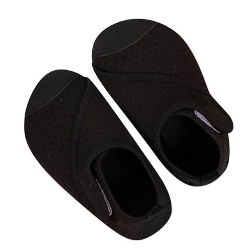 Sfwqoifou Wasserschuhe Kinder 26/27, Badeschuhe Kinder Schwimmschuhe rutschfeste Baby Neoprenschuhe Aquaschuhe Schnell Trocknend Pool Barfußschuhe Strandschuhe Sommer Wasserschuhe Leicht, Schwarz, 26 von Sfwqoifou