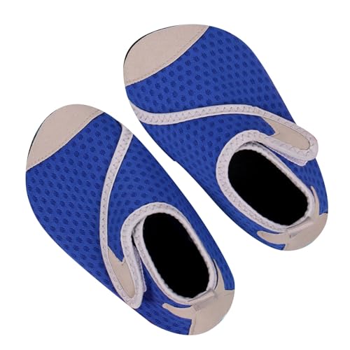 Sfwqoifou Wasserschuhe Kinder 36, Badeschuhe Kinder Schwimmschuhe rutschfeste Baby Neoprenschuhe Aquaschuhe Schnell Trocknend Pool Barfußschuhe Strandschuhe Sommer Wasserschuhe Leicht, Blau, 28 von Sfwqoifou