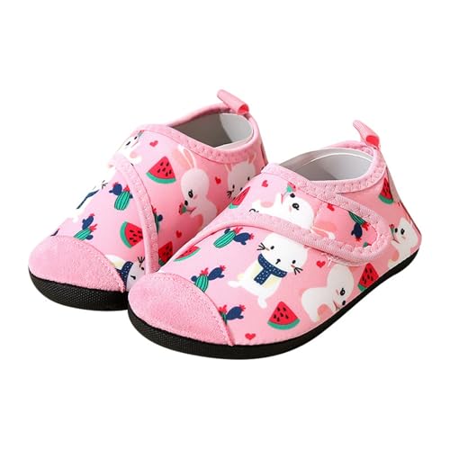 Sfwqoifou badeschihe Kinder, Badeschuhe Kinder Wasserschuhe Atmungsaktiv Pool Surfschuhe Aquaschuhe Baby Leicht Neoprenschuhe Jungen Mädchen Barfußschuhe Sommer Strandschuhe, Rosa, 24 von Sfwqoifou