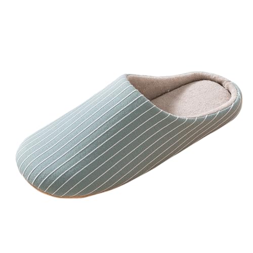Sfwqoifou hausschlappen damen plüsch, Filzpantoffeln Damen Herren Winter Unisex Rutschfeste Slippers Winterschuhe Bequeme Hausschuhe Leichte Warm Pantoffeln Plüsch Weiche, Grün, 39 von Sfwqoifou