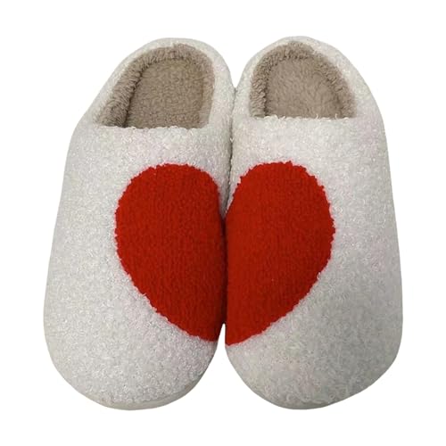 Sfwqoifou hausschuhe 36, Hausschuhe Damen Plüsch Warm Bequeme Filzpantoffeln Rutschfeste Winter Slippers Pantoffeln Unisex Leichte Winterschuhe Weiche, Beige, 36 von Sfwqoifou