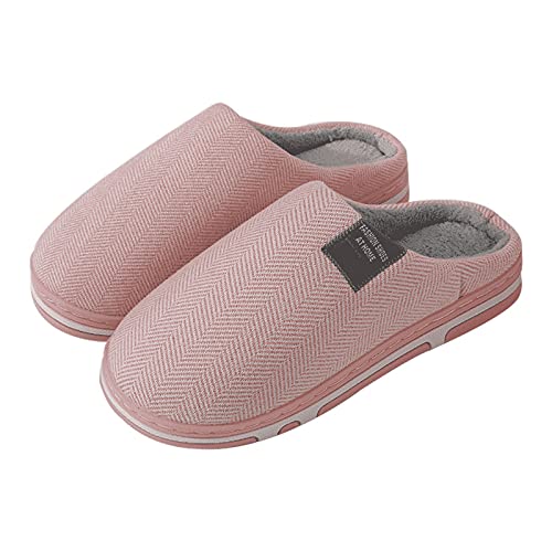 Sfwqoifou hausschuhe damen 39, Hausschuhe Damen Winter Rutschfeste Plüsch Winterschuhe Filzpantoffeln Bequeme Unisex Slippers Leichte Pantoffeln Weiche Warm, Wassermelone rot, 38.5 von Sfwqoifou