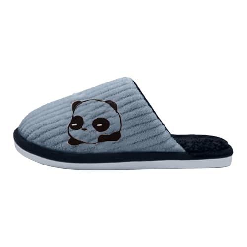 Sfwqoifou hausschuhe damen plüsch grau, Hausschuhe Damen Plüsch Bequeme Filzpantoffeln Winterschuhe Weiche Leichte Slippers Rutschfeste Unisex Pantoffeln Winter Warm, Grau, 41 von Sfwqoifou
