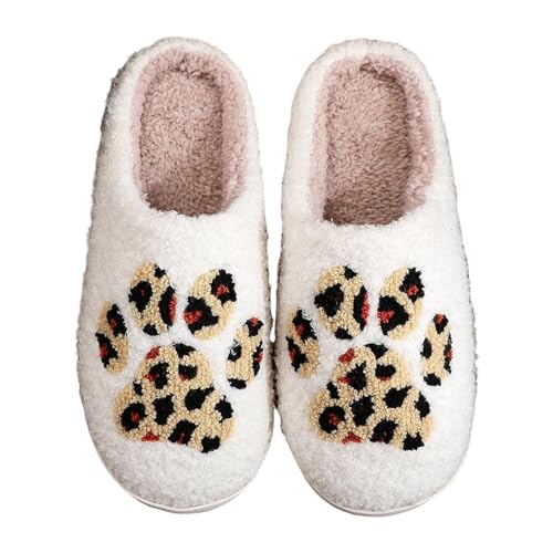 Sfwqoifou hausschuhe damen plüsch lustig, Pantoffeln Herren Warm Bequeme Slippers Plüsch Unisex Hausschuhe Winterschuhe Leichte Rutschfeste Filzpantoffeln Weiche Winter, Braun, 39 von Sfwqoifou