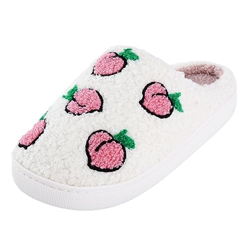Sfwqoifou pantoffeln damen 37, Pantoffeln Damen Herren Warm Weiche Bequeme Winterschuhe Slippers Winter Unisex Filzpantoffeln Leichte Rutschfeste Hausschuhe Plüsch, Rosa, 37 von Sfwqoifou