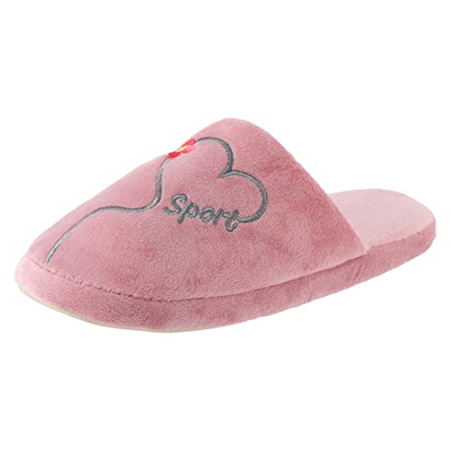 Sfwqoifou pantoffeln damen 39, Filzpantoffeln Damen Herren Winter Plüsch Weiche Pantoffeln Rutschfeste Winterschuhe Slippers Warm Bequeme Hausschuhe Leichte Unisex, A, 36 von Sfwqoifou