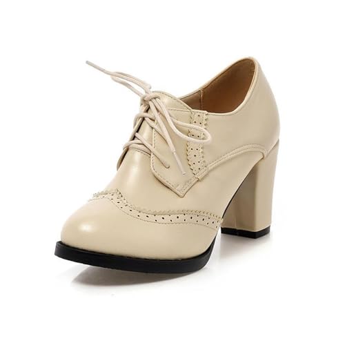 Trachtenschuhe Damen 40, Mary Jane Schuhe Damen Platform Elegant Festliche Trachtenschuhe Weite Chunky Absatzschuhe Spangenpumps Geschlossene Riemchenpumps Business Pumps, Beige, 38 Trachtenschuhe Damen 40, Mary Jane Schuhe Damen Platform Elegant Festliche Trachtenschuhe Weite Chunky Absatzschuhe Spangenpumps Geschlossene Riemchenpumps Business Pumps, Beige, 38 von Sfwqoifou