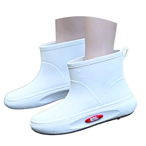 gummistiefel damen schwarz glitzer, Barfuß Gummistiefel Damen Atmungsaktiv Leichte Reitstiefel Sommerstiefel Bequem Halbhoch Hiking Boots Galoschen Weit Wasserdicht Gummistiefeletten, Weiß, 39 gummistiefel damen schwarz glitzer, Barfuß Gummistiefel Damen Atmungsaktiv Leichte Reitstiefel Sommerstiefel Bequem Halbhoch Hiking Boots Galoschen Weit Wasserdicht Gummistiefeletten, Weiß, 39 von Sfwqoifou