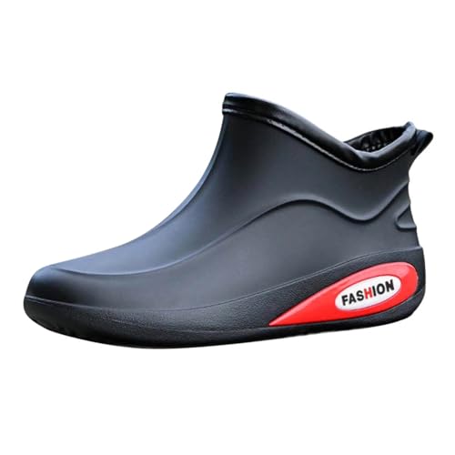 gummistiefel herren halbhoch, Barfuß Gummistiefel Damen Atmungsaktiv Weit Wasserdicht Galoschen Rutschfeste Hiking Boots Reitstiefel Leichte Sommerstiefel Unisex Gummistiefeletten, Schwarz, 43 gummistiefel herren halbhoch, Barfuß Gummistiefel Damen Atmungsaktiv Weit Wasserdicht Galoschen Rutschfeste Hiking Boots Reitstiefel Leichte Sommerstiefel Unisex Gummistiefeletten, Schwarz, 43 von Sfwqoifou