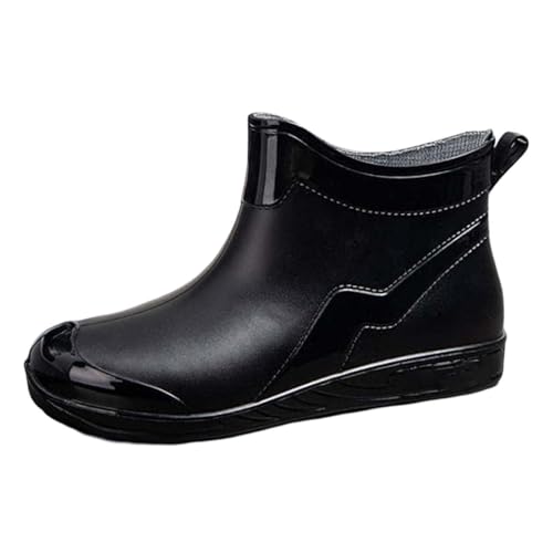 gummistiefel mit stahlkappe, Gummistiefel Damen Atmungsaktiv Leichte Rutschfeste Hiking Boots Gummistiefeletten Bequem Weit Galoschen Sommerstiefel Halbhoch Barfuß Wasserdicht Reitstiefel, Schwarz, 40 gummistiefel mit stahlkappe, Gummistiefel Damen Atmungsaktiv Leichte Rutschfeste Hiking Boots Gummistiefeletten Bequem Weit Galoschen Sommerstiefel Halbhoch Barfuß Wasserdicht Reitstiefel, Schwarz, 40 von Sfwqoifou