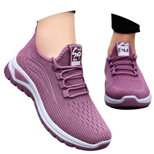 slipper damen, Sportschuhe Damen Atmungsaktiv Orthopädische Schuhes Sommer Laufschuhe Trainingsschuhe mit Dämpfung Sneaker Walkingschuhe Leichte Freizeitschuhe Mesh Turnschuhe, Hellviolett, 40 slipper damen, Sportschuhe Damen Atmungsaktiv Orthopädische Schuhes Sommer Laufschuhe Trainingsschuhe mit Dämpfung Sneaker Walkingschuhe Leichte Freizeitschuhe Mesh Turnschuhe, Hellviolett, 40 von Sfwqoifou
