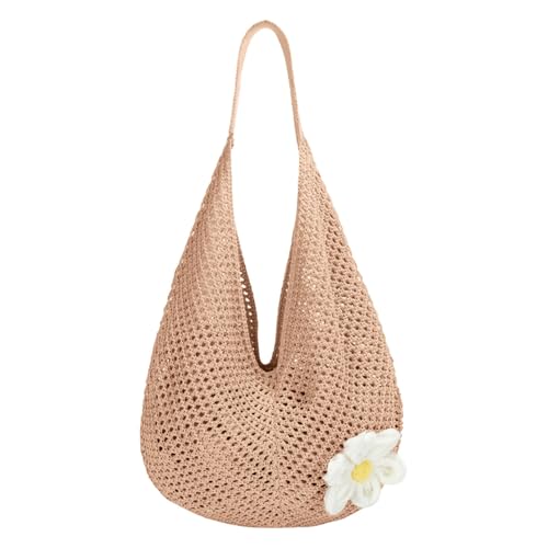 sommer tasche damen stroh, Sommertaschen Damen Boho Strand Netz Handtasche Schultertasche Party Strandtasche Tragetaschen Sommer Vintage Strohtaschen Umhängetasche Stroh Häkeltasche, Khaki, One Size sommer tasche damen stroh, Sommertaschen Damen Boho Strand Netz Handtasche Schultertasche Party Strandtasche Tragetaschen Sommer Vintage Strohtaschen Umhängetasche Stroh Häkeltasche, Khaki, One Size von Sfwqoifou