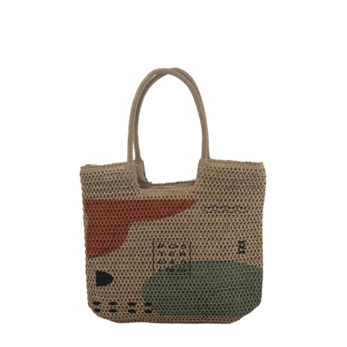 stofftasche, Sommer Tasche Damen Stroh Strand Gestrickte Strandbeutel Umhängetasche Vintage Boho Handtasche Strandtasche Party Leichte Häkeltasche Tragetaschen Strohtaschen, Hellgrün, One Size stofftasche, Sommer Tasche Damen Stroh Strand Gestrickte Strandbeutel Umhängetasche Vintage Boho Handtasche Strandtasche Party Leichte Häkeltasche Tragetaschen Strohtaschen, Hellgrün, One Size von Sfwqoifou