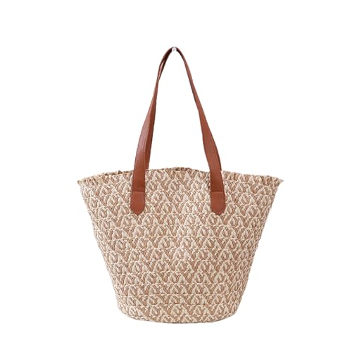 strandtasche damen beige, Sommer Tasche Damen Strand Netz Party Tragetaschen Leichte Umhängetasche Häkeltasche Boho Vintage Strandtasche Strohtaschen Gestrickte Strandbeutel, Khaki, One Size strandtasche damen beige, Sommer Tasche Damen Strand Netz Party Tragetaschen Leichte Umhängetasche Häkeltasche Boho Vintage Strandtasche Strohtaschen Gestrickte Strandbeutel, Khaki, One Size von Sfwqoifou