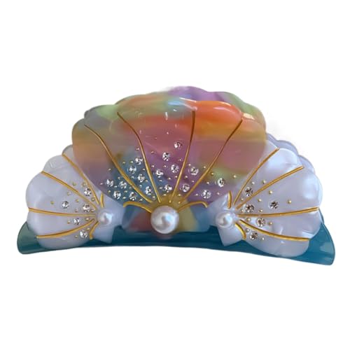 Sghtil Acetat -Haarklaue, Haarkrallen Clip - Nonslip Haarnadelhaarclip für sichere Hold - Niedliche Perlendesign kreativer Haarzubehör für Frauen Mädchen mit dünnem Haar, Brötchen, Pferdeschwanzhaar von Sghtil