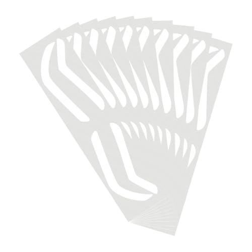 Sghtil Airbrush Brow Mapping Guide Sticker, Airbrush Augenbrauenformungsaufkleber,Brauenformband - 10 Paare Augenbrauenfärbungskleber, Tonting Stempel Make -up -Praxis für Anfänger von Sghtil