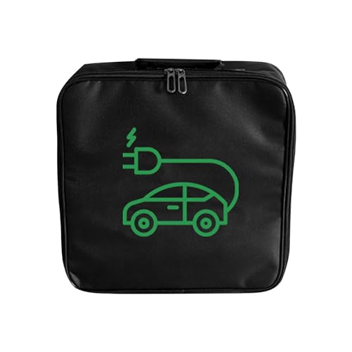 Sghtil Aufbewahrungstasche für EV-Ladegerät, Tasche für EV-Ladekabel, wasserdichte Tasche mit Griff für EV-Ladekabel, EV-Verlängerungsadapter, Behälter für Kofferraum-Organizer von Sghtil