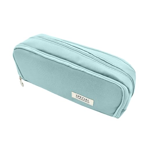 Sghtil Federmäppchen mit großem Fassungsvermögen, spezielles Federmäppchen, tragbares Federmäppchen – eleganter Stifte-Organizer, Federmäppchen mit Fächern, Schreibwarentasche, himmelblau, Se référer von Sghtil