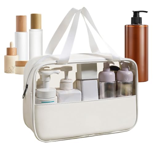 Sghtil Kosmetiktaschen | Make-up-Tasche,Organizerbeutel wasserdichte Toilettentasche Mit Transparentem Fenster Für Mädchen Schmuck Badezimmer Reise Dusche von Sghtil