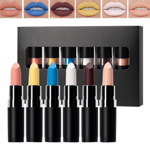Sghtil Lippenstift-Set Halloween – Lipgloss-Set Gothic mattes Finish für Make-up | Leichtes Geschenkset für Damen Mädchen Freundin Schwester von Sghtil