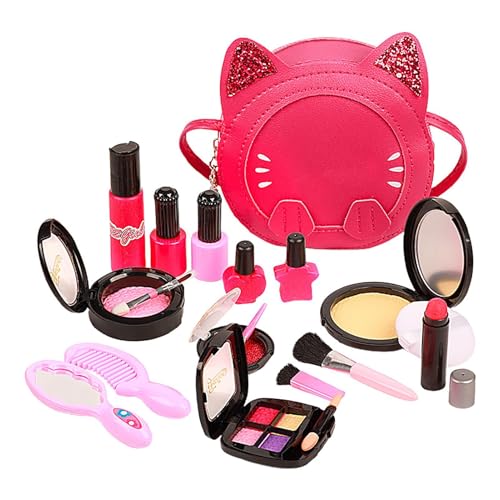 Sghtil Make-up-Set für Mädchen, Make-up-Set für Mädchen | Prinzessinnen-Make-up-Spielzeug, Rollenspielzeug, Anziehspiel zur Verbesserung der praktischen Fähigkeit, Feinmotorik von Sghtil