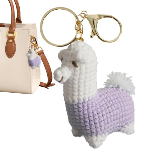 Sghtil Motivierende Häkel Tiere - Alpaka Deko,Handgewebter Schmuck Für Geburtstag Geldbörse Rucksack Kinder Erwachsene Autoschlüssel von Sghtil