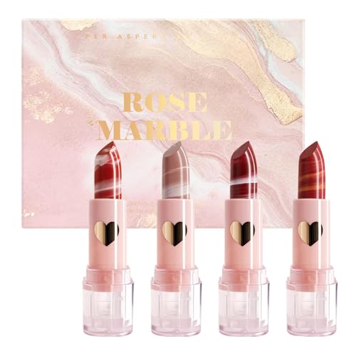 Sghtil Samt Matt Lippenstift Set Damen Samt Lippenstift Set 4 Farben Samt Lippenstift Set für Frauen | Make-up Lippenstift Set von Sghtil