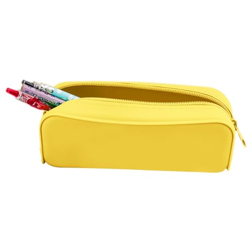 Sghtil Silikonstiftbeutel, Silikonstiftfall | Soft tragbarer Stiftspeicherhalter Fall - Multifunktionale Zipper -Schreibwaren -Speichertasche für Frauen, Studenten, Kinder von Sghtil