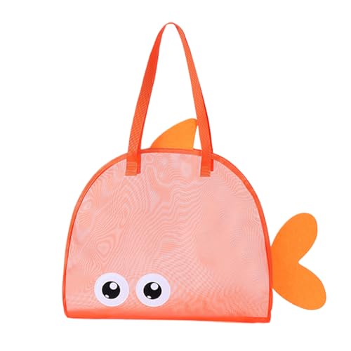 Sghtil Strandtasche | Strandtasche aus Mesh | Leichte Multifunktionstasche Mode für Urlaub Familie Picknick Schule Outdoor Sommer, Orange, Se référer au descriptif von Sghtil