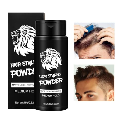 Sghtil Texturpuder für Männer,Haarstylingpuder,Volumengebendes Haarpuder - Texturierendes Haarpulver, langanhaltendes Haarwurzel-Lifting-Pulver 15 g für das Haar von Sghtil