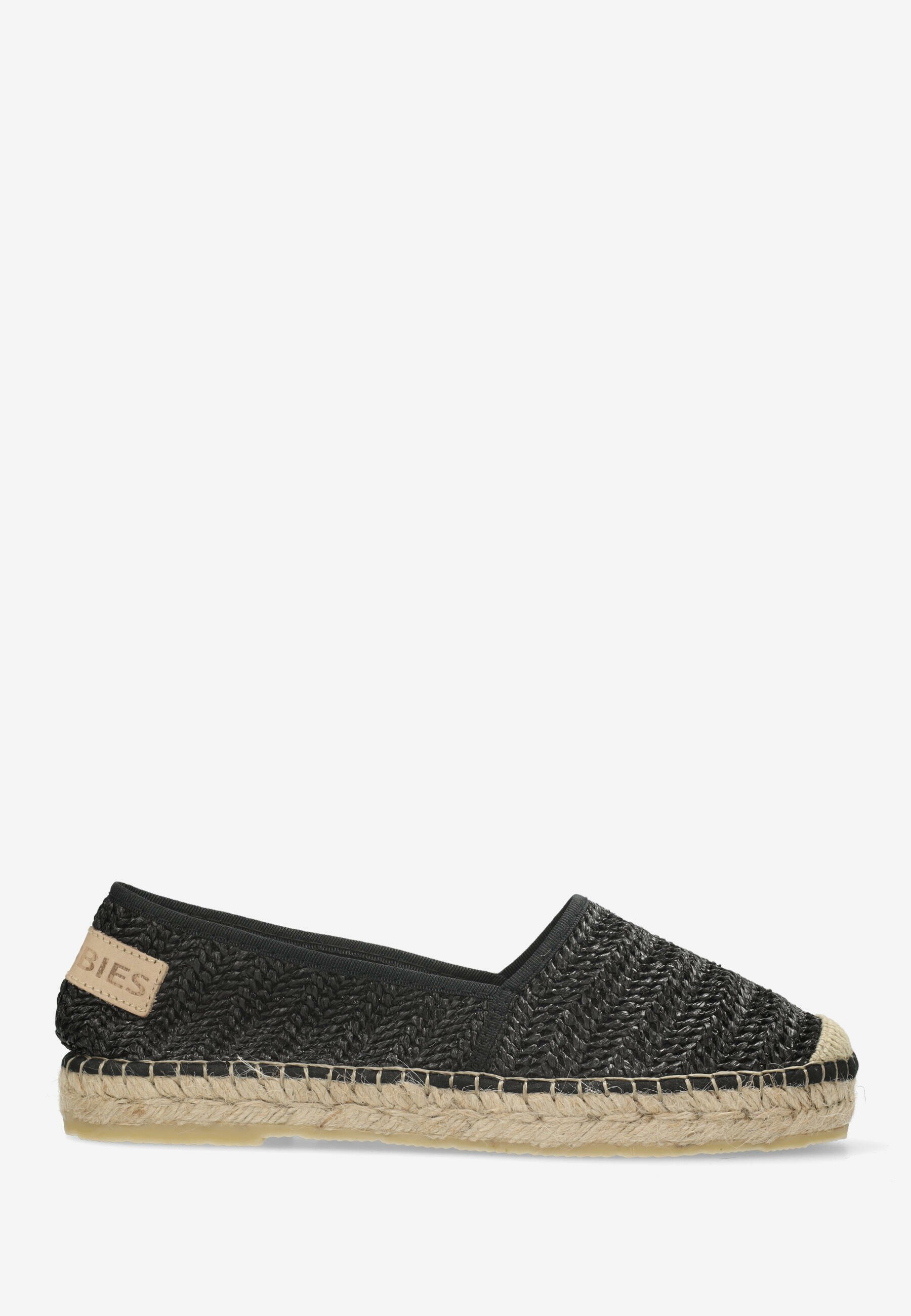 Espadrille Elche Espa Raffia Black von Shabbies Amsterdam