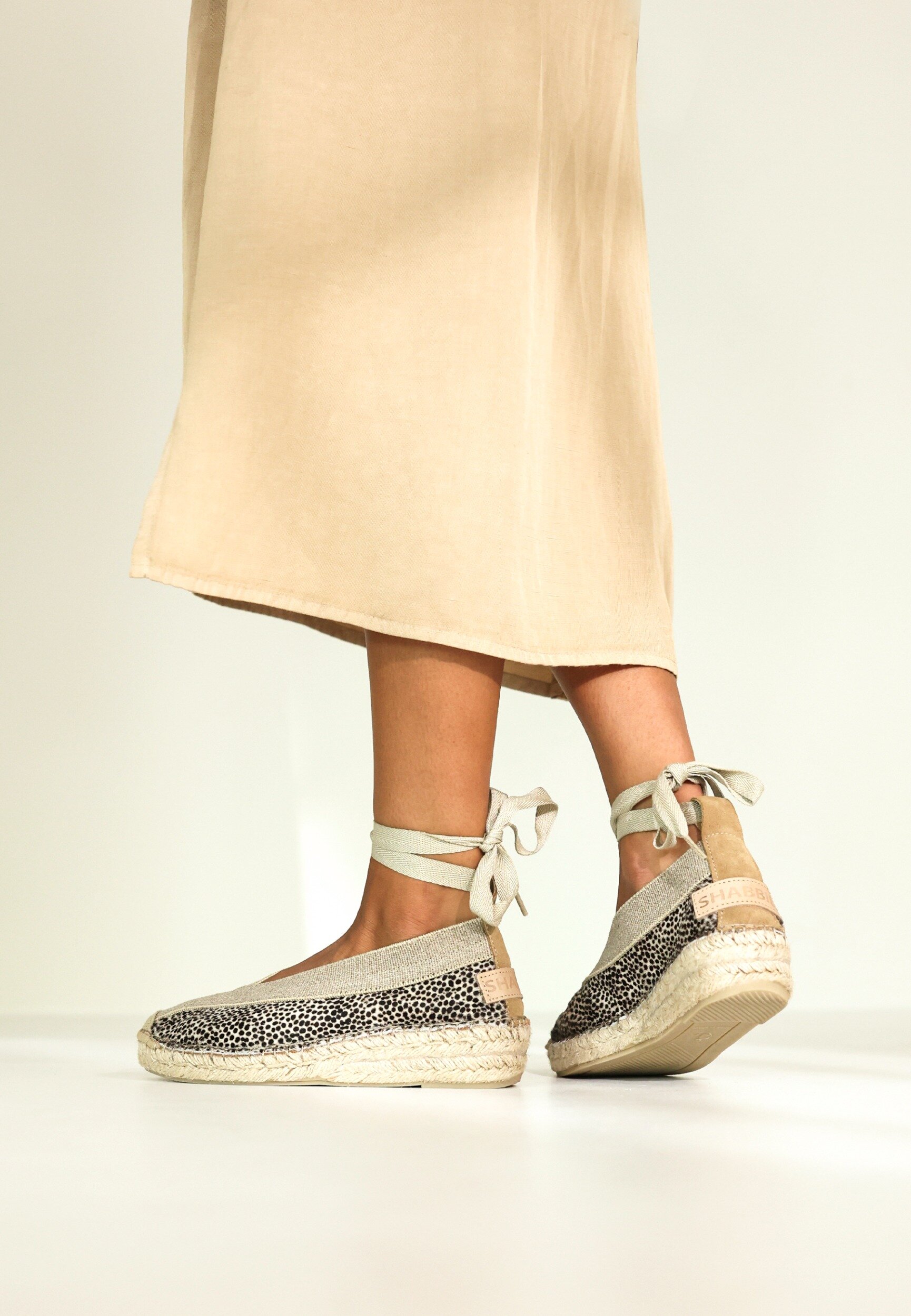 Espadrille Palma Kimono Puntos Beige von Shabbies Amsterdam