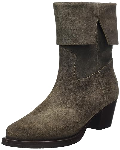 Shabbies Amsterdam Damen Lure mid Ankle Boot, Taupe, 38 EU von Shabbies Amsterdam