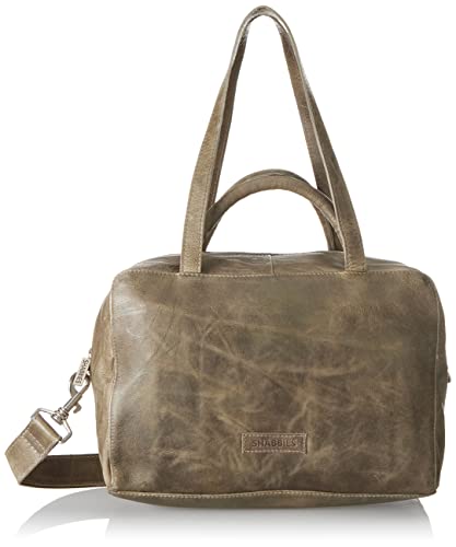 Shabbies Amsterdam Damen SHB0359 Handbag vegetable tann, Grau, M EU von Shabbies Amsterdam