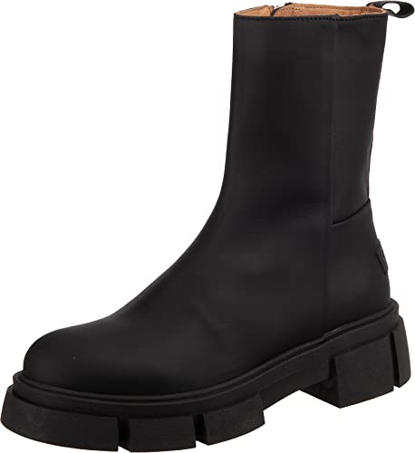 Shabbies Amsterdam Damen SHS1254 Rubber rized Leather Ankle Boot, 1000, 38 EU von Shabbies Amsterdam