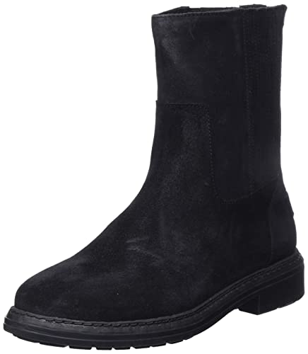 Shabbies Amsterdam Damen SHS1263 Waxed Suede Ankle Boot, Black, 38 EU von Shabbies Amsterdam