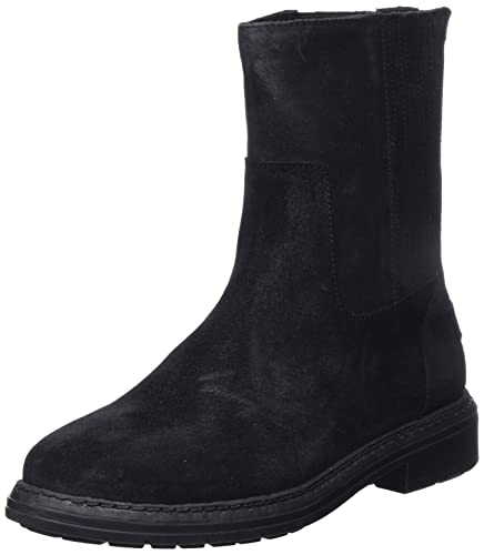 Shabbies Amsterdam Damen SHS1263 Waxed Suede Ankle Boot, Black, 39 EU von Shabbies Amsterdam