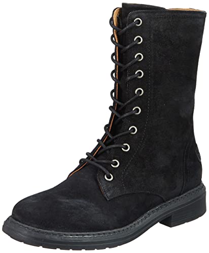 Shabbies Amsterdam Damen SHS1264 lace up Waxed Suede Ankle Boot, 1000, 40 EU von Shabbies Amsterdam