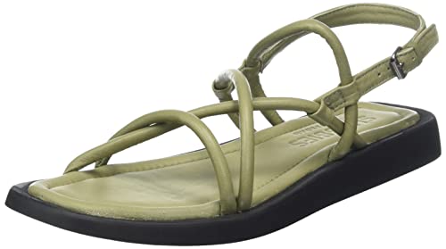 Shabbies Amsterdam Damen SHS1360 Soft Nappa Leather Flat Sandal, Light Green, 41 EU von Shabbies Amsterdam