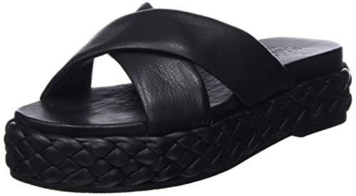 Shabbies Amsterdam Damen SHS1365 Slipper Soft Nappa Leather Flat Sandal, Black, 37 EU von Shabbies Amsterdam