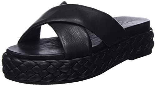 Shabbies Amsterdam Damen SHS1365 Slipper Soft Nappa Leather Flat Sandal, Black, 42 EU von Shabbies Amsterdam