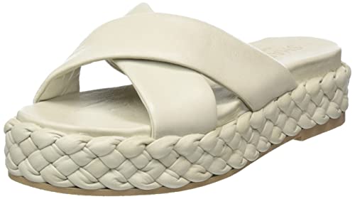 Shabbies Amsterdam Damen SHS1365 Slipper Soft Nappa Leather Flat Sandal, Offwhite, 38 EU von Shabbies Amsterdam