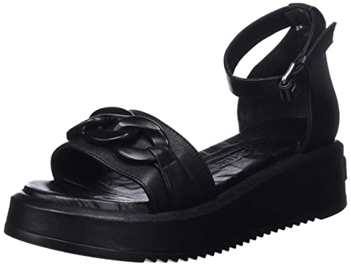 Shabbies Amsterdam Damen SHS1410 Soft Nappa Leather Flat Sandal, Black, 36 EU von Shabbies Amsterdam