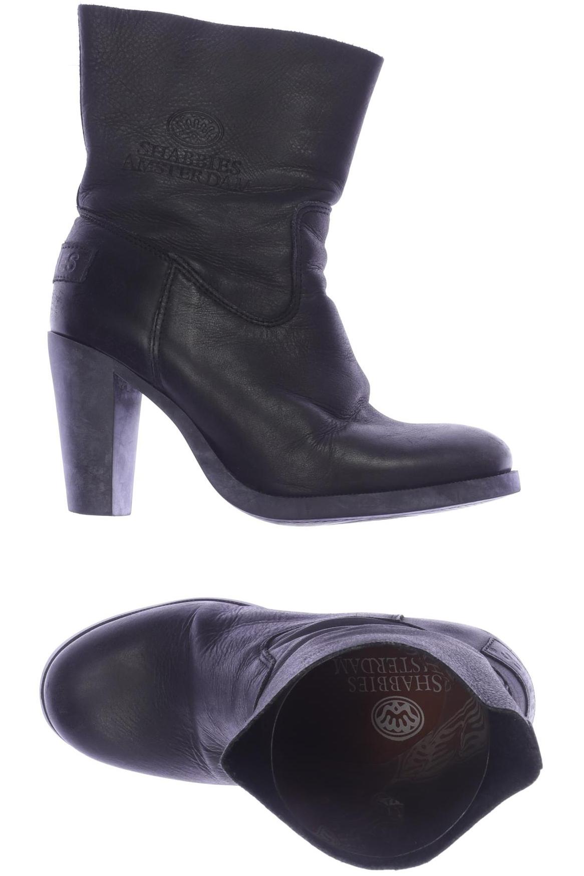 Shabbies Amsterdam Damen Stiefelette, schwarz von Shabbies Amsterdam