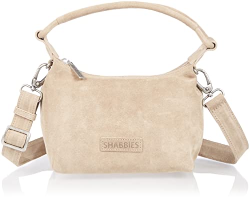 Shabbies Amsterdam Women's SHB0353 Shoulderbag Waxed sued, Dark Sand von Shabbies Amsterdam