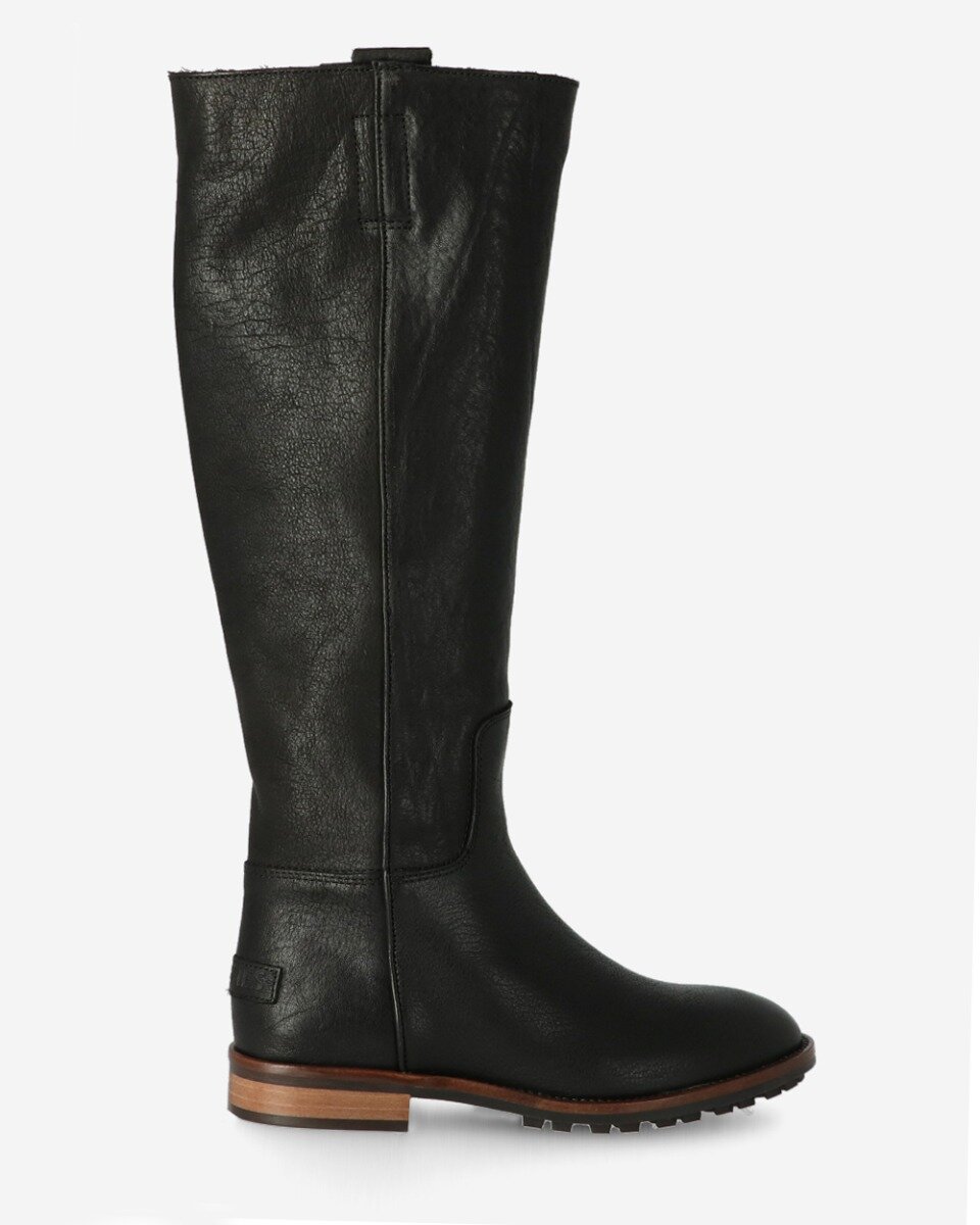 BOOT 3 CM GRAIN LEATHER Black von Shabbies