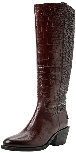 Shabbies Amsterdam Damen JUUL mid Ankle Boot, Dark Brown, 42 EU von Shabbies