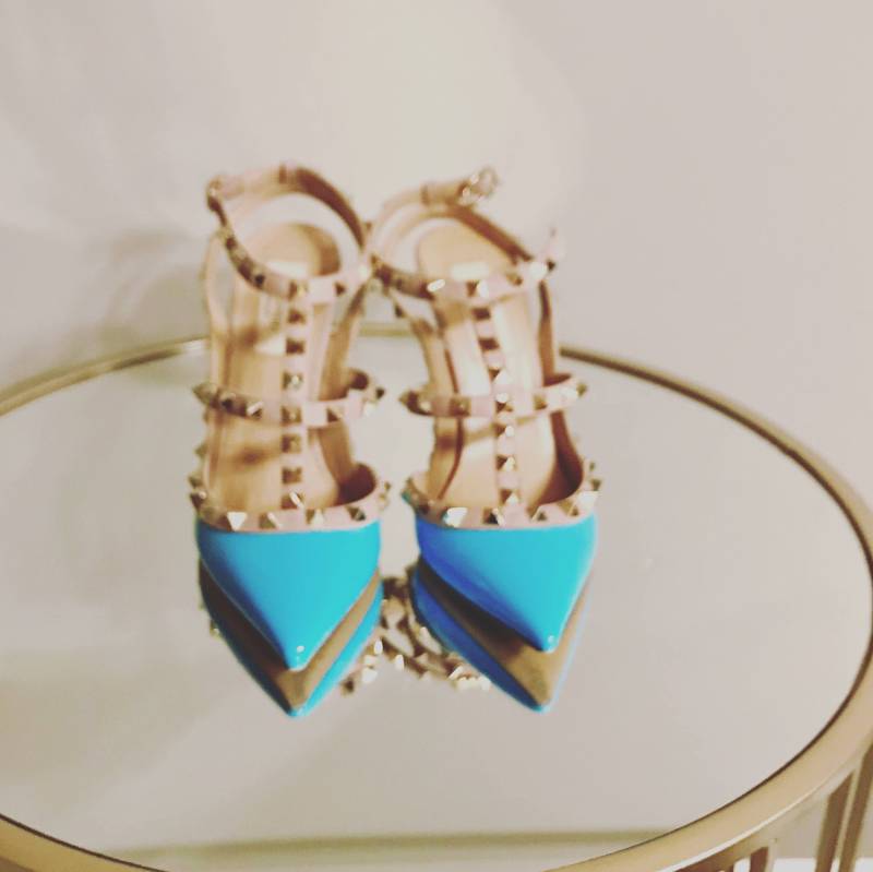 Einmal Getragen Valentino Rockstud Heels Größe 37, 5 von Shabbyluxurychic